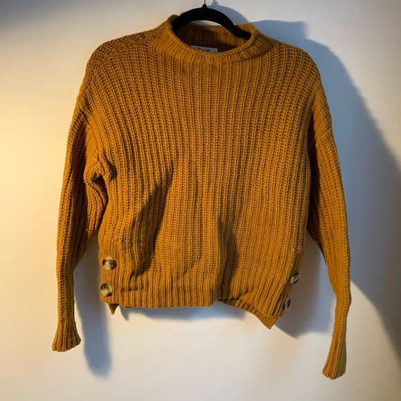 Mockneck Side-Button Pullover Sweater - Picture 5 of 8